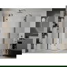 Mexen Roma Duo douchecabine scharnierend 80 x 80 cm, transparant, zwart + Flat douchebak - 854-080-080-70-02-4010B