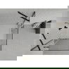 Mexen Roma Duo douchecabine draaideur 100 x 100 cm, transparant, zwart + Flat douchebak - 854-100-100-70-02-4010B