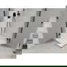 Mexen Roma Duo Duschkabine schwenkbar 100 x 100 cm, transparent, schwarz + Duschwanne Flat - 854-100-100-70-02-4010B