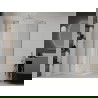 Mexen Roma douchecabine scharnierend 70 x 70 cm, transparant, chroom + douchebak Flat - 854-070-070-01-00-4010