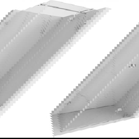 Mexen Lunar T duschkabin svängbar höger 125 x 120 cm, transparent, krom - 834T-125-120-01-00-P