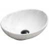 Mexen Elza countertop washbasin 40 x 33 cm, white stone - 21014092