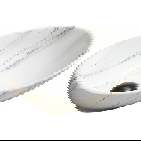 Mexen Elza uz virsmas uzstādāms izlietne 40 x 33 cm, balts akmens - 21014091