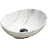 Mexen Elza lavabo da appoggio 40 x 33 cm, bianco pietra - 21014091