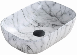 Mexen Rita laia valamukapp 45 x 32 cm, valge kivi - 21084591