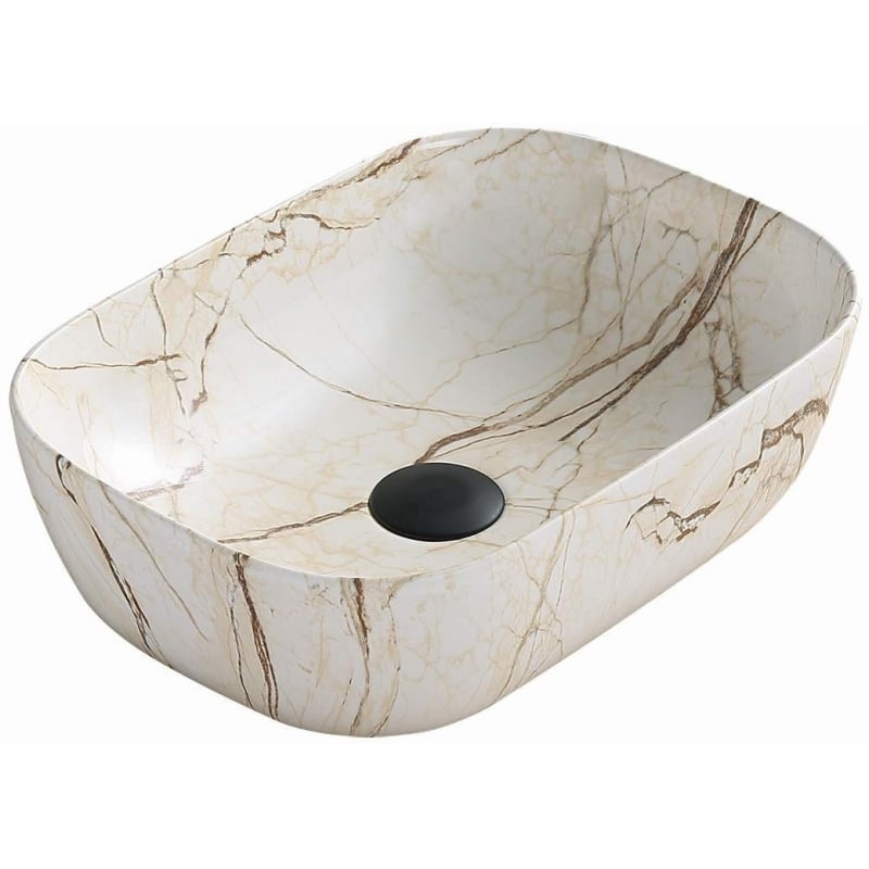 Mexen Rita lauapealne valamu 45 x 32 cm, beež kivi - 21084592