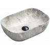 Mexen Rita opzetwastafel 45 x 32 cm, grijs steen - 21084598