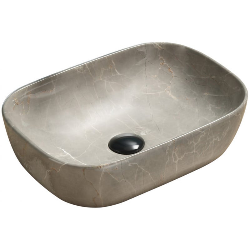 Mexen Rita Aufsatzwaschbecken 45 x 32 cm, beige Stein - 21084597