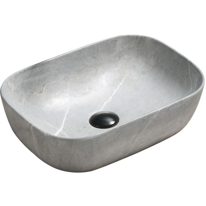 Mexen Rita countertop sink 45 x 32 cm, gray stone - 21084596