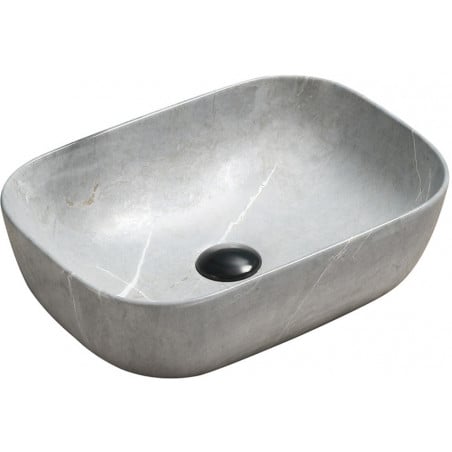 Mexen Rita opbouw waskom 45 x 32 cm, grijze steen - 21084596