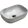 Mexen Rita countertop washbasin 45 x 32 cm, grey stone - 21084596