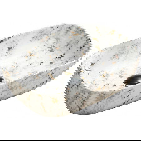 Mexen Rita virsmas izlietne 45 x 32 cm, balts akmens - 21084595