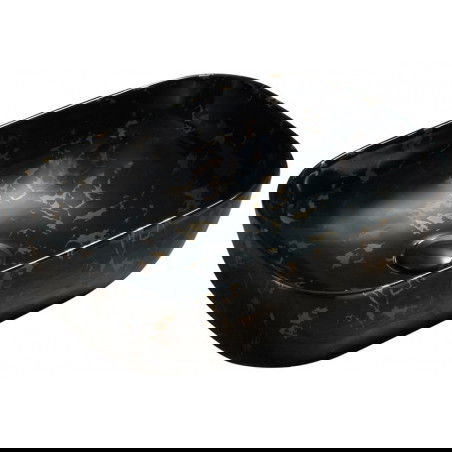 Mexen Rita tasolle asennettava pesuallas 45 x 32 cm, musta kivi - 21084594