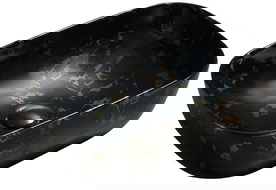 Mexen Rita Ovanpåliggande handfat 45 x 32 cm, svart sten - 21084594