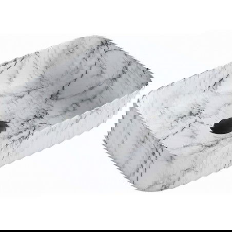 Mexen Carla lavabo da appoggio 50 x 39 cm, pietra bianca - 21555093