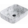 Mexen Carla pealsink 50 x 39 cm, valge kivi - 21555093