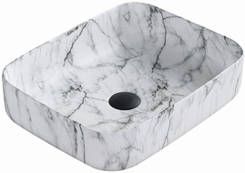 Mexen Carla Aufsatzwaschbecken 50 x 39 cm, weißer Stein - 21555093