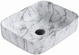 Mexen Carla lavabo da appoggio 50 x 39 cm, pietra bianca - 21555093