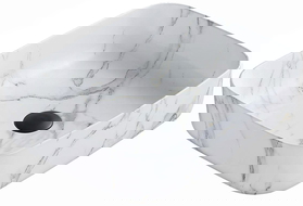 Mexen Carla lavabo sobre encimera 50 x 39 cm, piedra blanca - 21555092