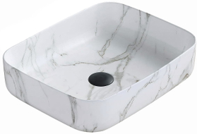 Mexen Carla umivaonik za pult 50 x 39 cm, bijeli kamen - 21555092