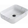 Mexen Carla lauapealne valamu 50 x 39 cm, valge kivi - 21555091