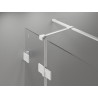 Mexen Lunar T desna sklopiva tuš kabina 115 x 80 cm, prozirna, bijela - 834T-115-080-20-00-P