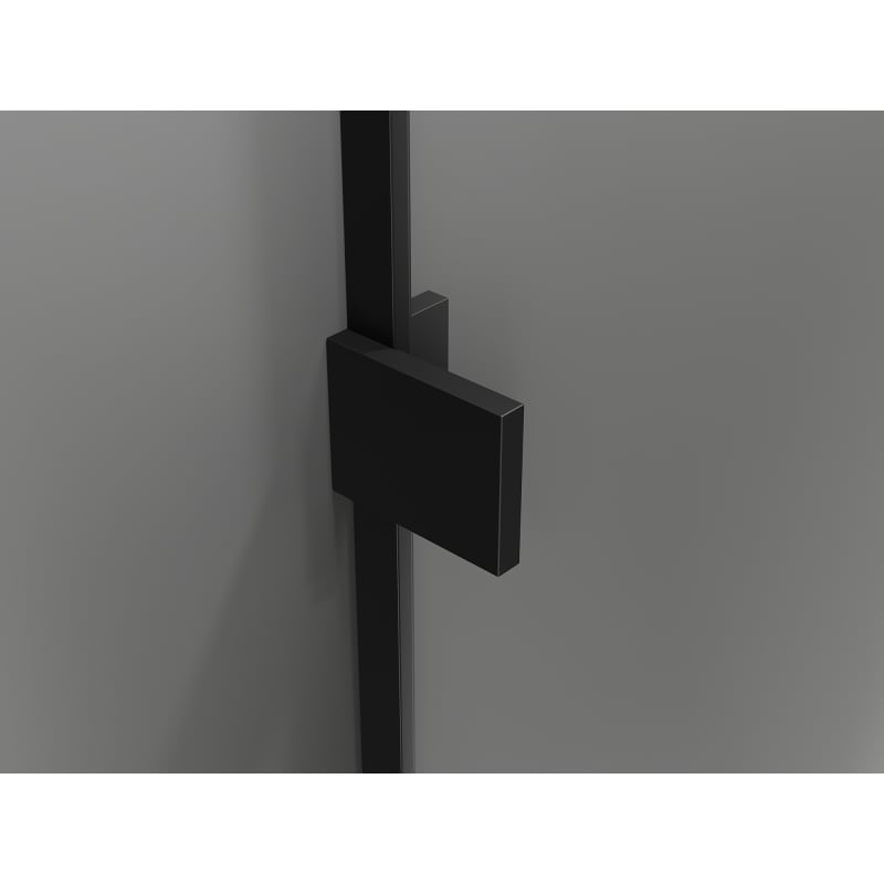 Mexen Lunar-B hinged shower enclosure left 90 x 90 cm, transparent, black - 832-090-090-70-00-L