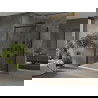 Mexen Omega schuifdouchecabine 100 x 100 cm, transparant, zwart + Flat douchebak, wit - 825-100-100-70-00-4010B
