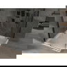 Mexen Omega schuifdouchecabine 100 x 100 cm, transparant, zwart + Flat douchebak, wit - 825-100-100-70-00-4010B