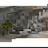 Mexen Omega schuifdouchecabine 100 x 100 cm, transparant, zwart + Flat douchebak, wit - 825-100-100-70-00-4010B