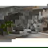 Mexen Omega Schiebeduschkabine 100 x 100 cm, Graphit, Chrom + Flat Duschwanne, weiß - 825-100-100-01-40-4010