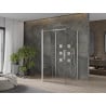 Mexen Omega-3S 3-sided sliding shower cabin 100 x 100 cm, transparent, chrome - 825-100-100-01-00-3S