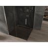 Mexen Omega schuif douchecabine 100 x 100 cm, grafiet, chroom - 825-100-100-01-40