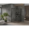 Mexen Omega kabina prysznicowa rozsuwana 100 x 100 cm, transparent, czarna - 825-100-100-70-00