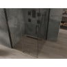 Mexen Omega kabina prysznicowa rozsuwana 100 x 100 cm, transparent, czarna - 825-100-100-70-00
