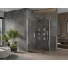 Mexen Omega klizna za tuš na klizanje 100 x 100 cm, prozirna, krom - 825-100-100-01-00