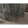 Mexen Omega schuifbare douchecabine 100 x 100 cm, transparant, chroom - 825-100-100-01-00