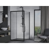 Mexen Apia cabine de douche coulissante 90 x 90 cm, transparente, noire - 840-090-090-70-00
