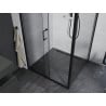 Mexen Apia Duschkabine Schiebetür 100 x 100 cm, transparent, schwarz - 840-100-100-70-00