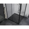 Mexen Apia Duschkabine Schiebetür 100 x 100 cm, transparent, schwarz - 840-100-100-70-00