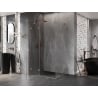 Mexen Lunar cabine de douche pivotante gauche 75 x 70 cm, transparent, cuivre brossé - 834-075-070-65-00-L
