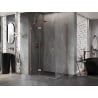 Mexen Lunar cabine de douche pivotante gauche 75 x 70 cm, transparent, cuivre brossé - 834-075-070-65-00-L