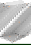 Mexen Lunar Duschkabine, öffnend, links 100 x 70 cm, transparent, gebürstetes Kupfer - 834-100-070-65-00-L