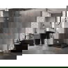 Mexen Lunar Duschkabine schwenkbare linke 100 x 100 cm, transparent, gebürstetes Kupfer - 834-100-100-65-00-L