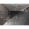 Mexen Lunar cabine de douche pivotante gauche 100 x 100 cm, transparent, cuivre brossé - 834-100-100-65-00-L