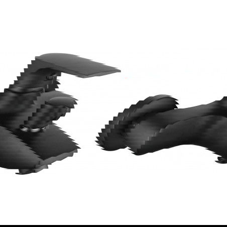 Mexen Axel grifo de bañera, negro - 73830-70