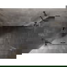 Mexen Lunar Duschkabine, schwenkbar links 90 x 70 cm, transparent, gebürstet gun gray - 834-090-070-66-00-L