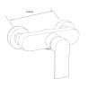 Mexen Royo DF05 ensemble de douche, chromé - 72204DF05-00