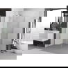 Mexen Exo Duschkabine, schwenkbar 95 x 95 cm, transparent, Chrom - 817-095-095-01-00