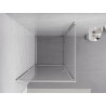Mexen Exo-B svängbar duschkabin 95 x 95 cm, transparent, krom - 817-095-095-01-00